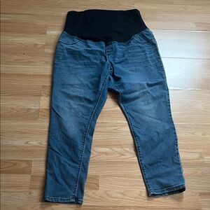 Isabel Maternity Blue Ankle Jeans